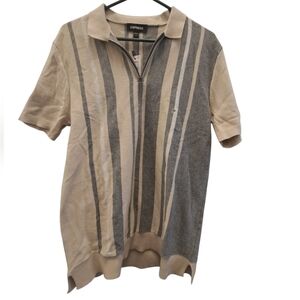 EXPRESS GRAY NEW MENS MEDIUM ZIP UP SHIRT